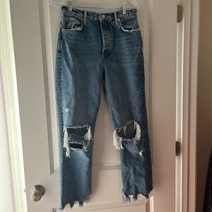 Free People Women’s Tapered Baggy Boyfriend Jeans 27